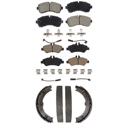 Ceramic Brake Pads And Parking Shoes Front Rear Kit For Sprinter 3500 Dodge