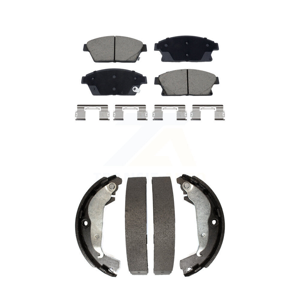 Ceramic Brake Pads & Drum Shoes Front Rear Kit For Chevrolet Cruze DIESEL engine