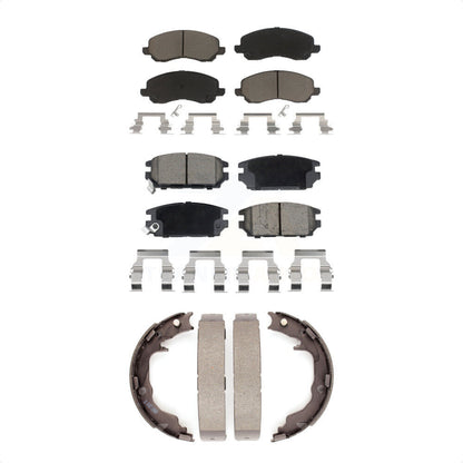 Ceramic Brake Pads And Parking Shoe Front Rear Kit For Mitsubishi Eclipse Galant