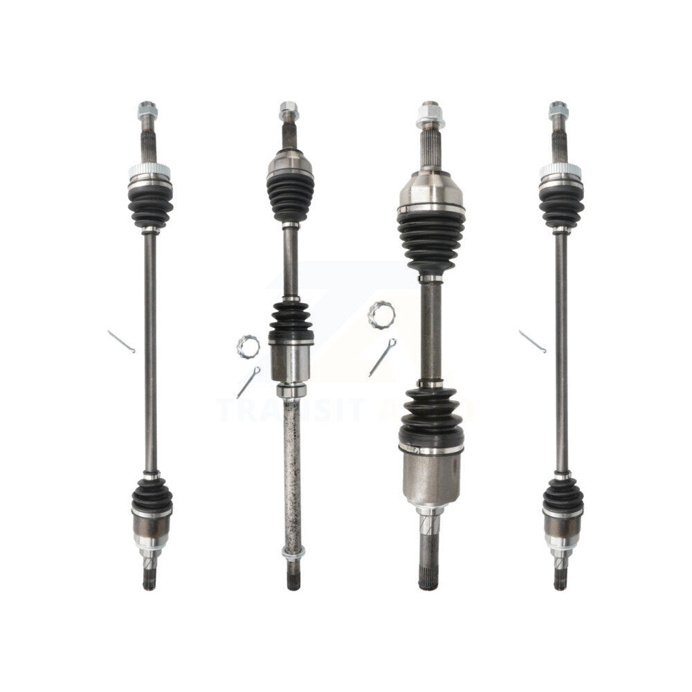 CV Axle Drive Shaft Complete Assembly Front Rear Kit For Nissan Rogue Select AWD