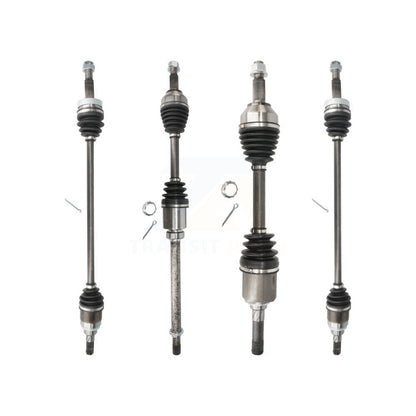 CV Axle Drive Shaft Complete Assembly Front Rear Kit For Nissan Rogue Select AWD