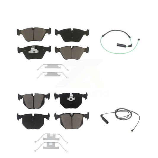 Ceramic Disc Brake Pads Wear Sensor Front Rear Kit For BMW 330Ci 330i 330xi 3.0L