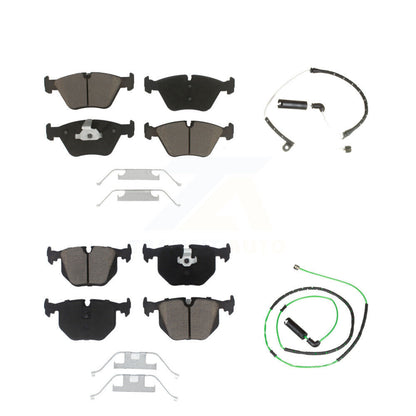 Ceramic Disc Brake Pads And Wear Sensors Front Rear Kit For BMW Z4