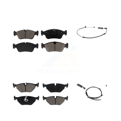 Ceramic Disc Brake Pads And Wear Sensors Front Rear Kit For BMW Z4