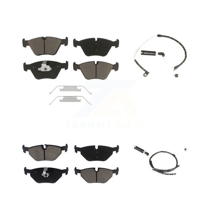 Ceramic Disc Brake Pads And Wear Sensors Front Rear Kit For BMW Z4