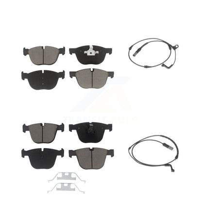 Ceramic Disc Brake Pads And Wear Sensors Front Rear Kit For BMW X5 X6