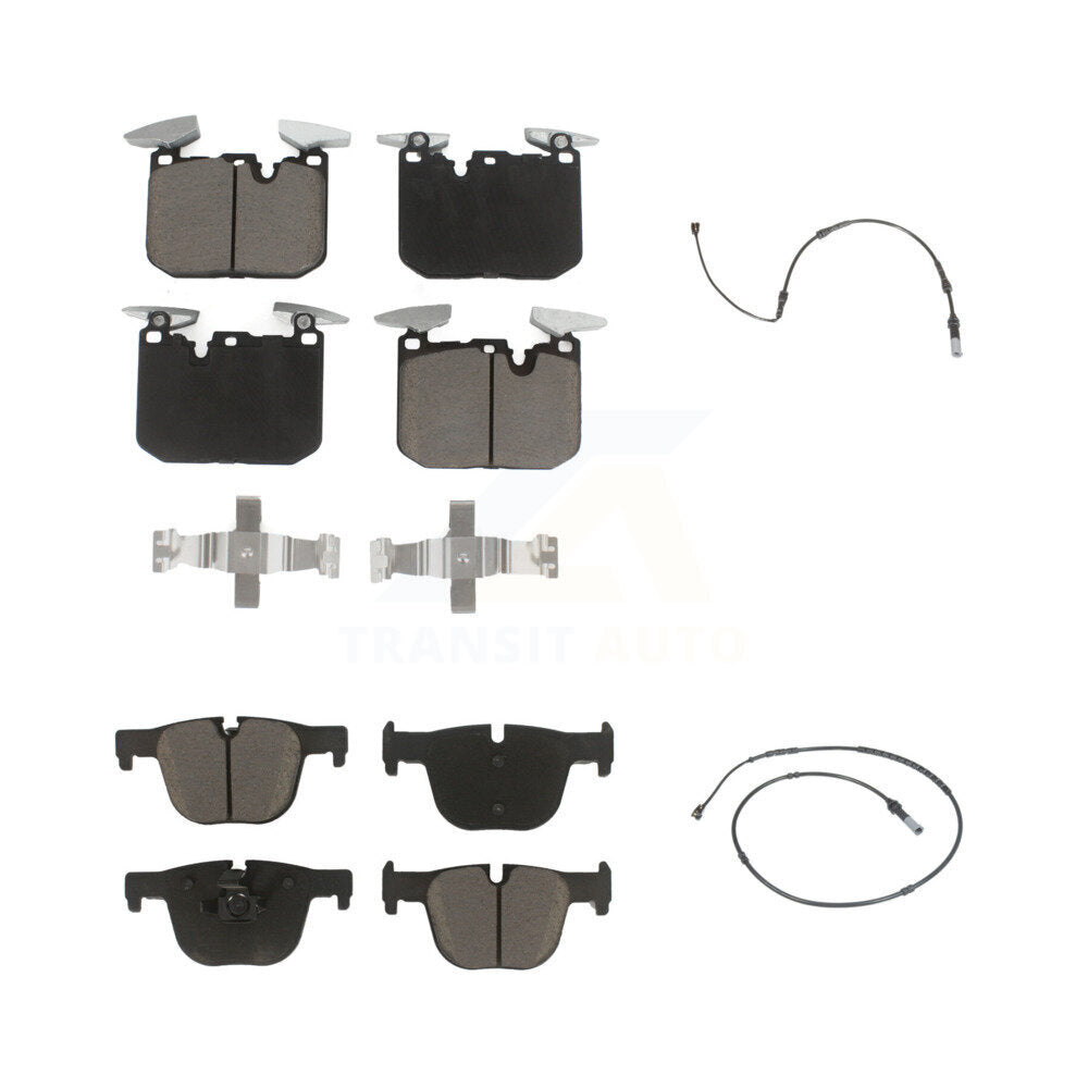 Ceramic Brake Pads Wear Sensor Front Rear Kit For BMW 340i xDrive 435i 440i Gran