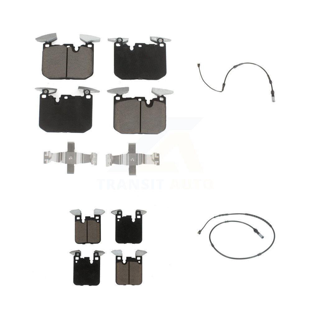 Ceramic Brake Pads Wear Sensor Front Rear Kit For BMW 340i xDrive 435i 440i Gran