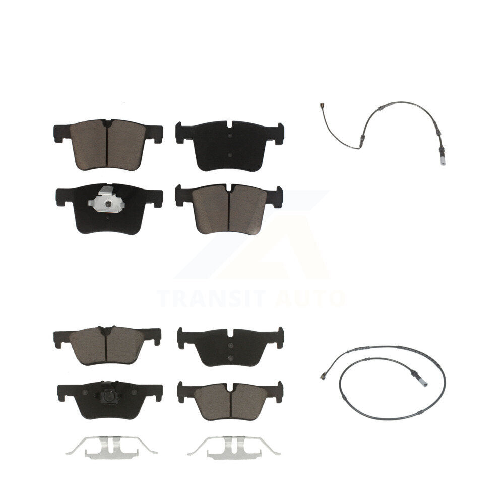 Ceramic Disc Brake Pads Wear Sensor Front Rear Kit For BMW 320i xDrive 328d 2.0L
