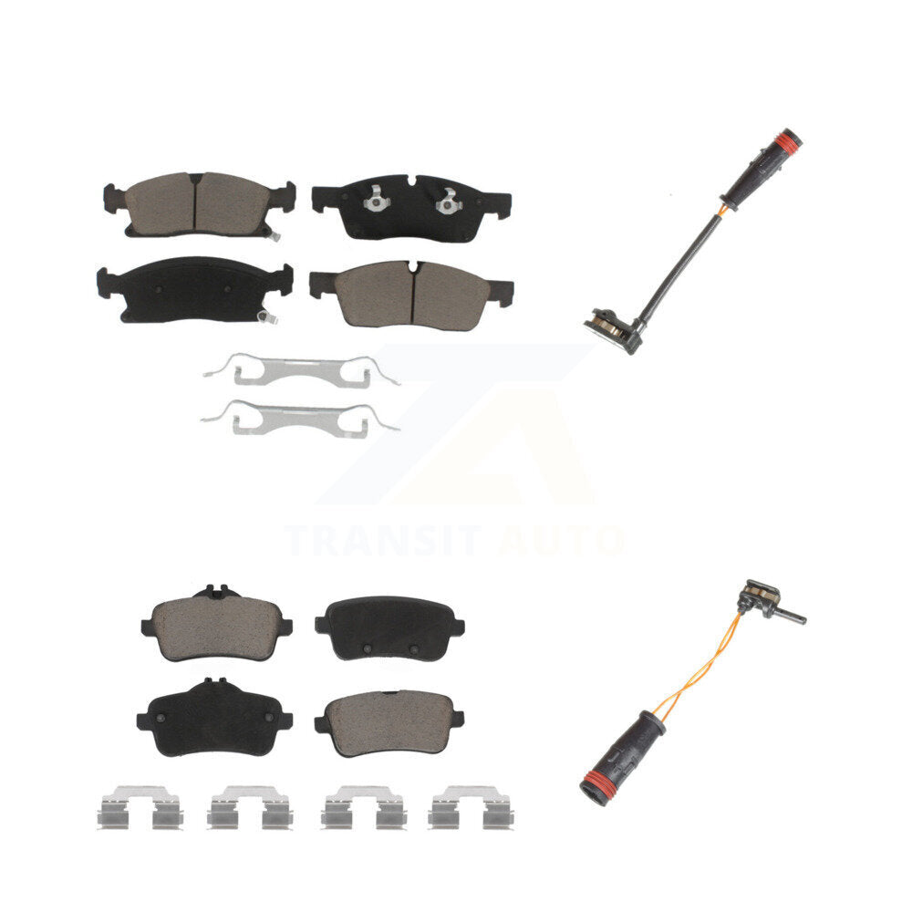 Ceramic Disc Brake Pad Wear Sensor Front Rear Kit For Mercedes-Benz ML350 GLE350