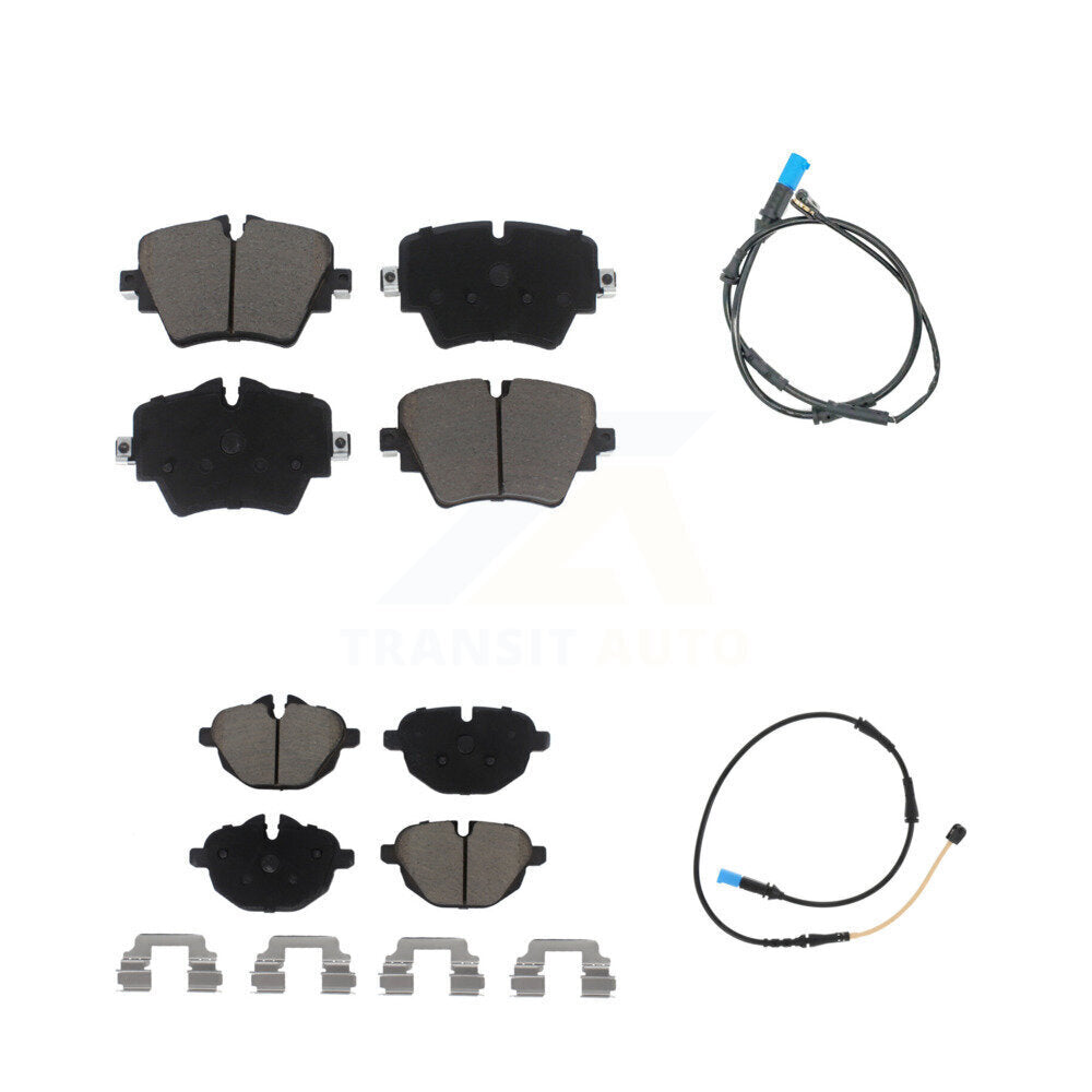 Ceramic Disc Brake Pads And Wear Sensors Front Rear Kit For BMW X4
