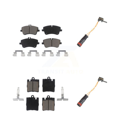 Ceramic Brake Pads Wear Sensor Front Rear Kit For Mercedes-Benz C280 C320 CLK320