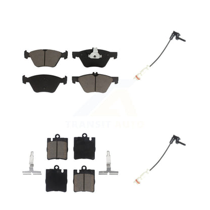 Ceramic Brake Pads Wear Sensor Front Rear Kit For Mercedes-Benz E320 CLK320 E430