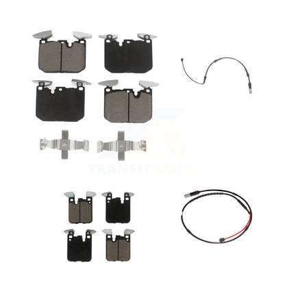 Ceramic Disc Brake Pads And Wear Sensors Front Rear Kit For BMW M3 M2