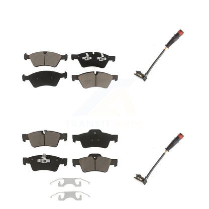Ceramic Brake Pads Wear Sensor Front Rear Kit For Mercedes-Benz ML350 R350 GL450