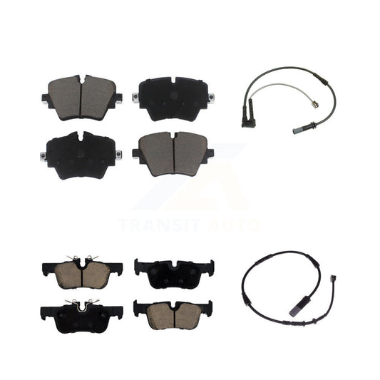 Ceramic Brake Pad & Wear Sensor Front Rear Kit For BMW X1 Mini Cooper Countryman