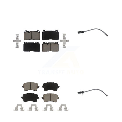 Ceramic Disc Brake Pads And Wear Sensors Front Rear Kit For Audi Q5 To 5 3 2015