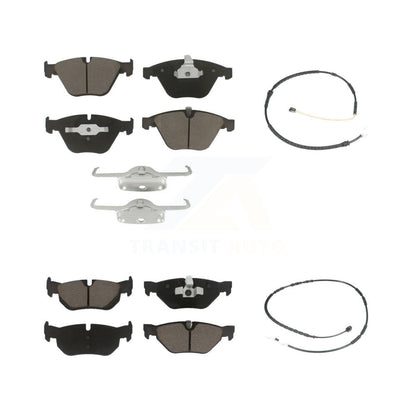 Ceramic Disc Brake Pads Wear Sensor Front Rear Kit For 2012 BMW 328i xDrive 3.0L