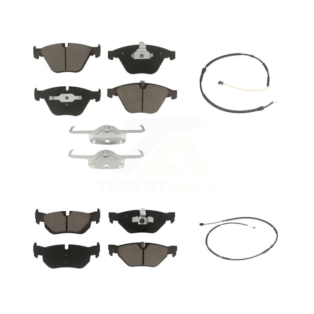 Ceramic Brake Pads Wear Sensor Front Rear Kit For BMW X1 xDrive28i with AWD 2.0L