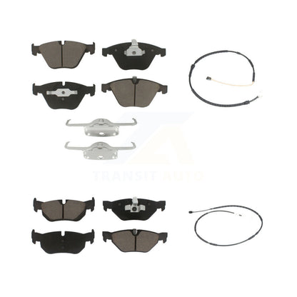 Ceramic Brake Pads Wear Sensor Front Rear Kit For BMW X1 xDrive28i with AWD 2.0L