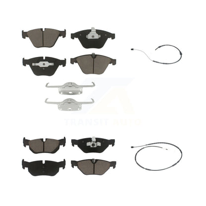 Ceramic Disc Brake Pads And Wear Sensors Front Rear Kit For BMW X1