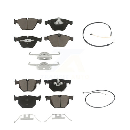 Ceramic Brake Pads Wear Sensor Front Rear Kit For BMW X1 xDrive35i with AWD 3.0L