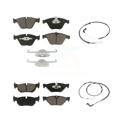 Ceramic Brake Pads Wear Sensor Front Rear Kit For 2009-2010 BMW 328i xDrive 3.0L