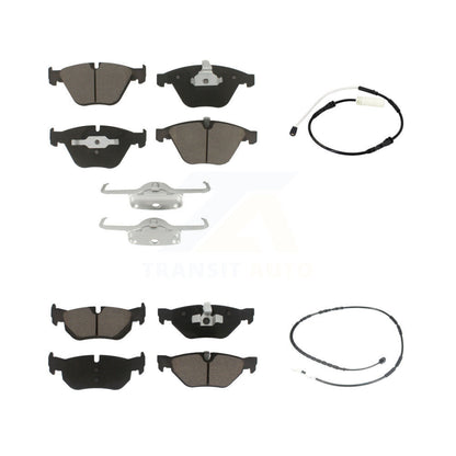 Ceramic Disc Brake Pads And Wear Sensors Front Rear Kit For BMW 328i xDrive