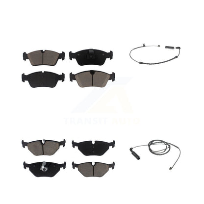 Ceramic Brake Pads Wear Sensor Front Rear Kit For BMW 325i 325Ci 320i 328i 323Ci