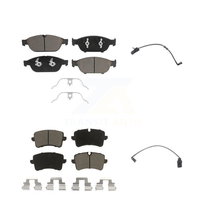 Ceramic Disc Brake Pads And Wear Sensors Front Rear Kit For Audi A6 Quattro A7