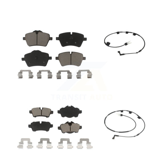 Ceramic Disc Brake Pads And Wear Sensors Front Rear Kit For Mini Cooper