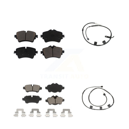 Ceramic Disc Brake Pads And Wear Sensor Front Rear Kit For 2015 Mini Cooper 1.6L