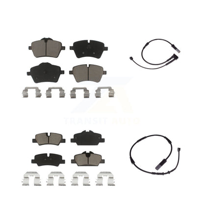 Ceramic Disc Brake Pads And Wear Sensors Front Rear Kit For Mini Cooper