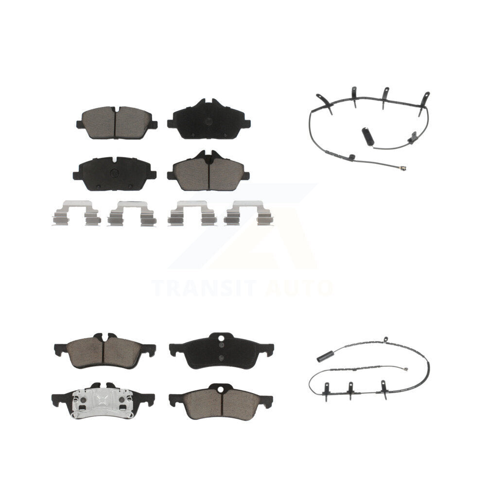 Ceramic Disc Brake Pads And Wear Sensors Front Rear Kit For Mini Cooper