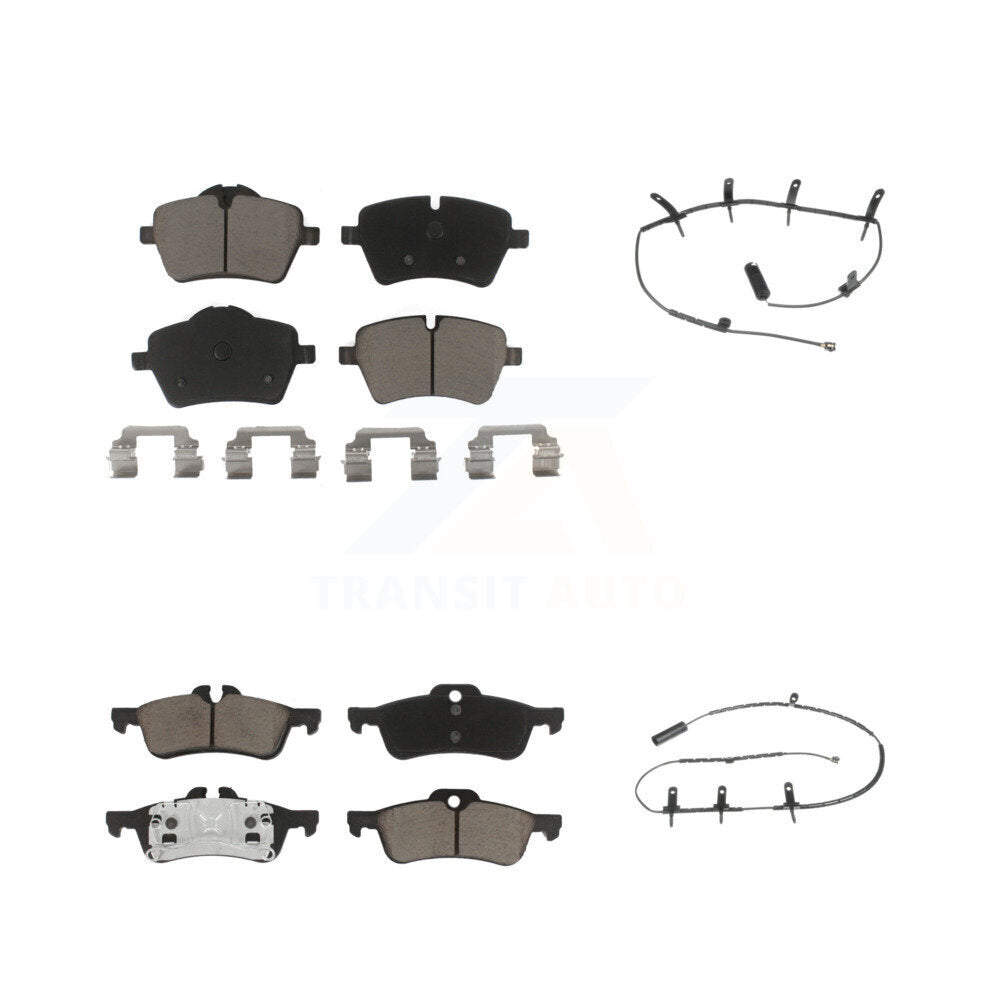 Ceramic Disc Brake Pads And Wear Sensors Front Rear Kit For Mini Cooper
