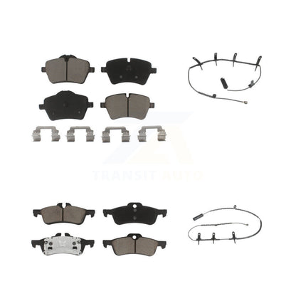 Ceramic Disc Brake Pads And Wear Sensors Front Rear Kit For Mini Cooper
