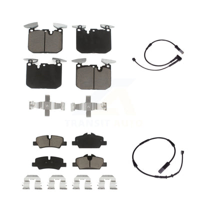 Ceramic Brake Pad & Wear Sensor Front Rear Kit For Mini Cooper John Works