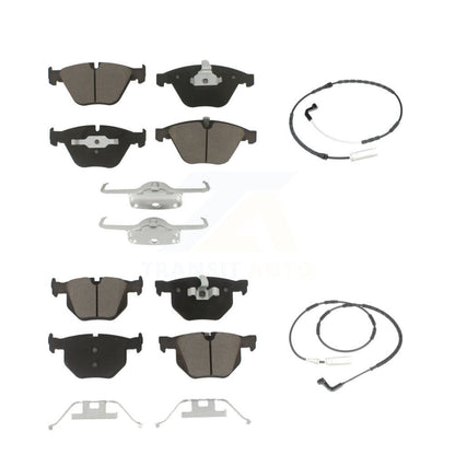 Ceramic Brake Pads Wear Sensor Front Rear Kit For 2009-2010 BMW 335i xDrive 3.0L