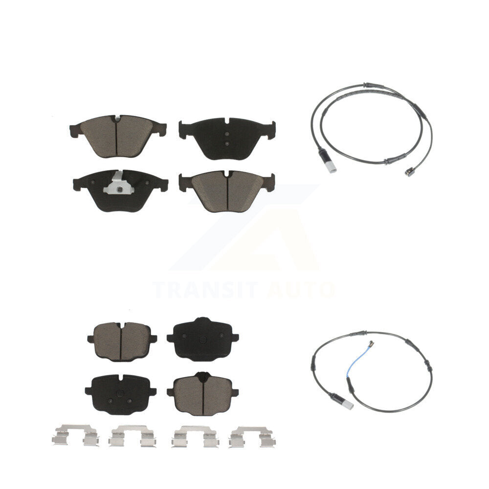 Ceramic Brake Pad Wear Sensor Front Rear Kit For BMW 535i 640i Gran Coupe xDrive