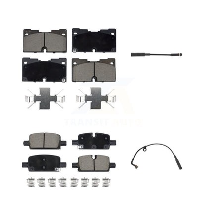 Ceramic Brake Pad Wear Sensor Front Rear Kit For GMC Chevrolet Silverado 1500 XL