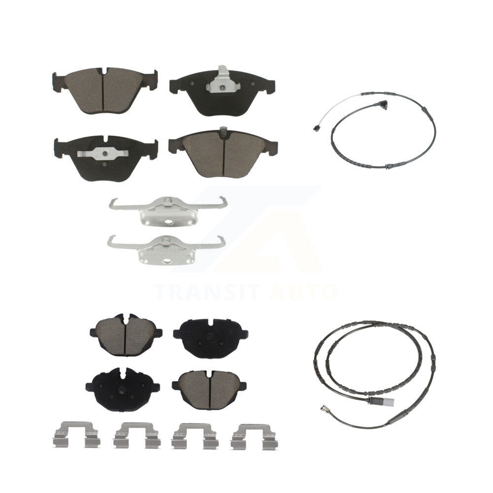 Ceramic Disc Brake Pads And Wear Sensors Front Rear Kit For BMW Z4