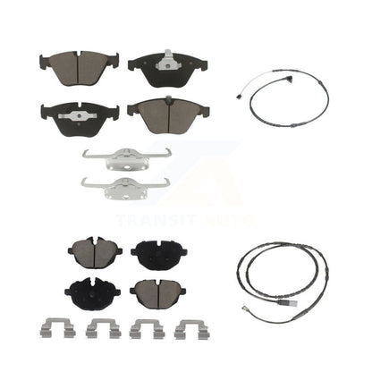 Ceramic Disc Brake Pads And Wear Sensors Front Rear Kit For BMW Z4