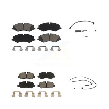 Ceramic Disc Brake Pads And Wear Sensors Front Rear Kit For Land Rover Range