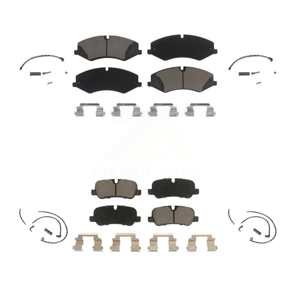 Ceramic Disc Brake Pads And Wear Sensors Front Rear Kit For Land Rover Range
