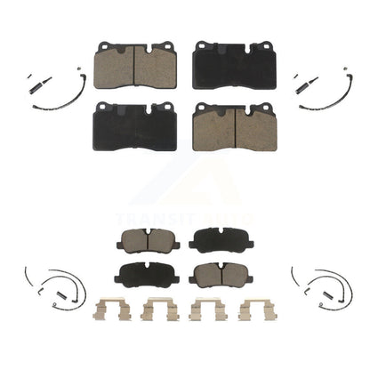 Ceramic Disc Brake Pads And Wear Sensors Front Rear Kit For Land Rover Range