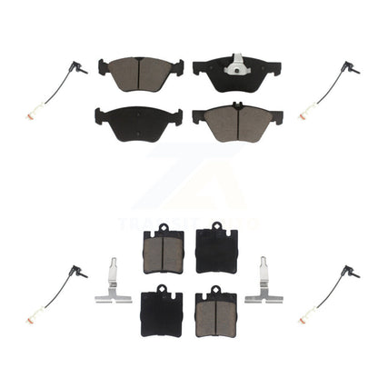 Ceramic Brake Pads Wear Sensor Front Rear Kit For Mercedes-Benz E320 CLK320 E430
