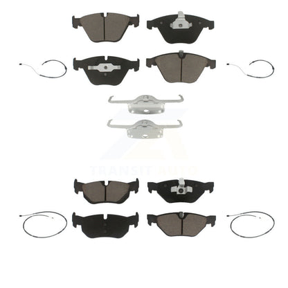 Ceramic Disc Brake Pads And Wear Sensors Front Rear Kit For BMW X1