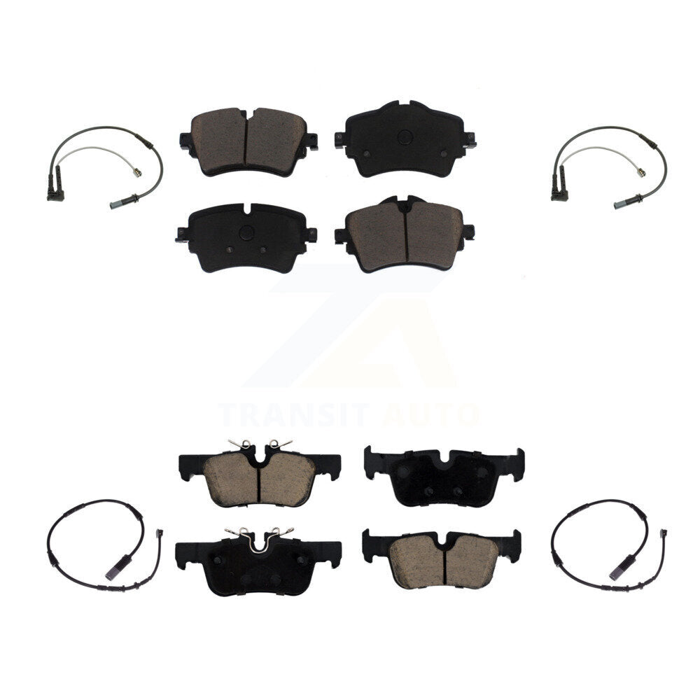 Ceramic Disc Brake Pads And Wear Sensors Front Rear Kit For Mini Cooper Clubman