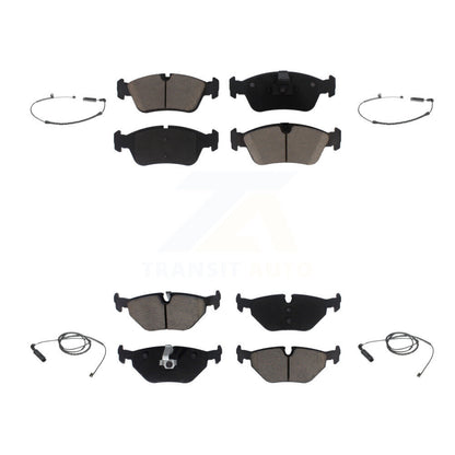 Ceramic Brake Pads Wear Sensor Front Rear Kit For BMW 325i 325Ci 320i 328i 323Ci