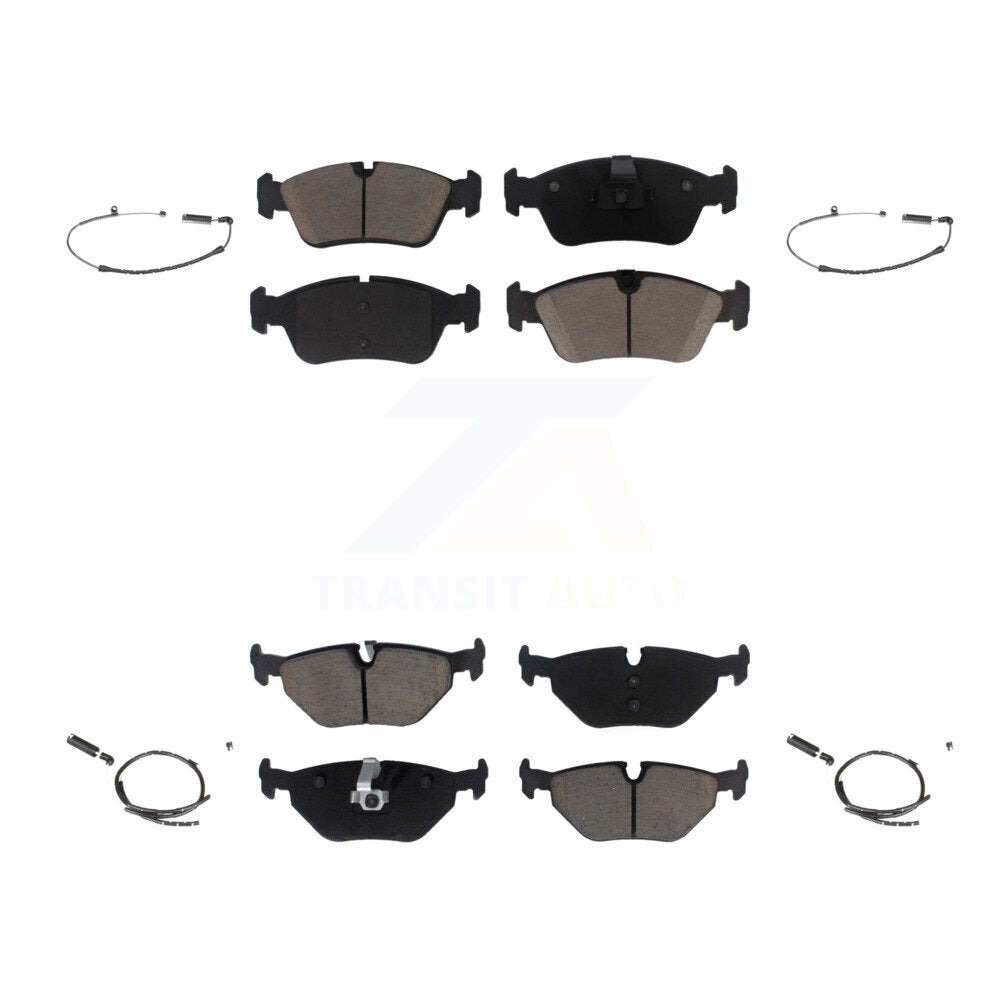 Ceramic Disc Brake Pads And Wear Sensors Front Rear Kit For BMW Z4